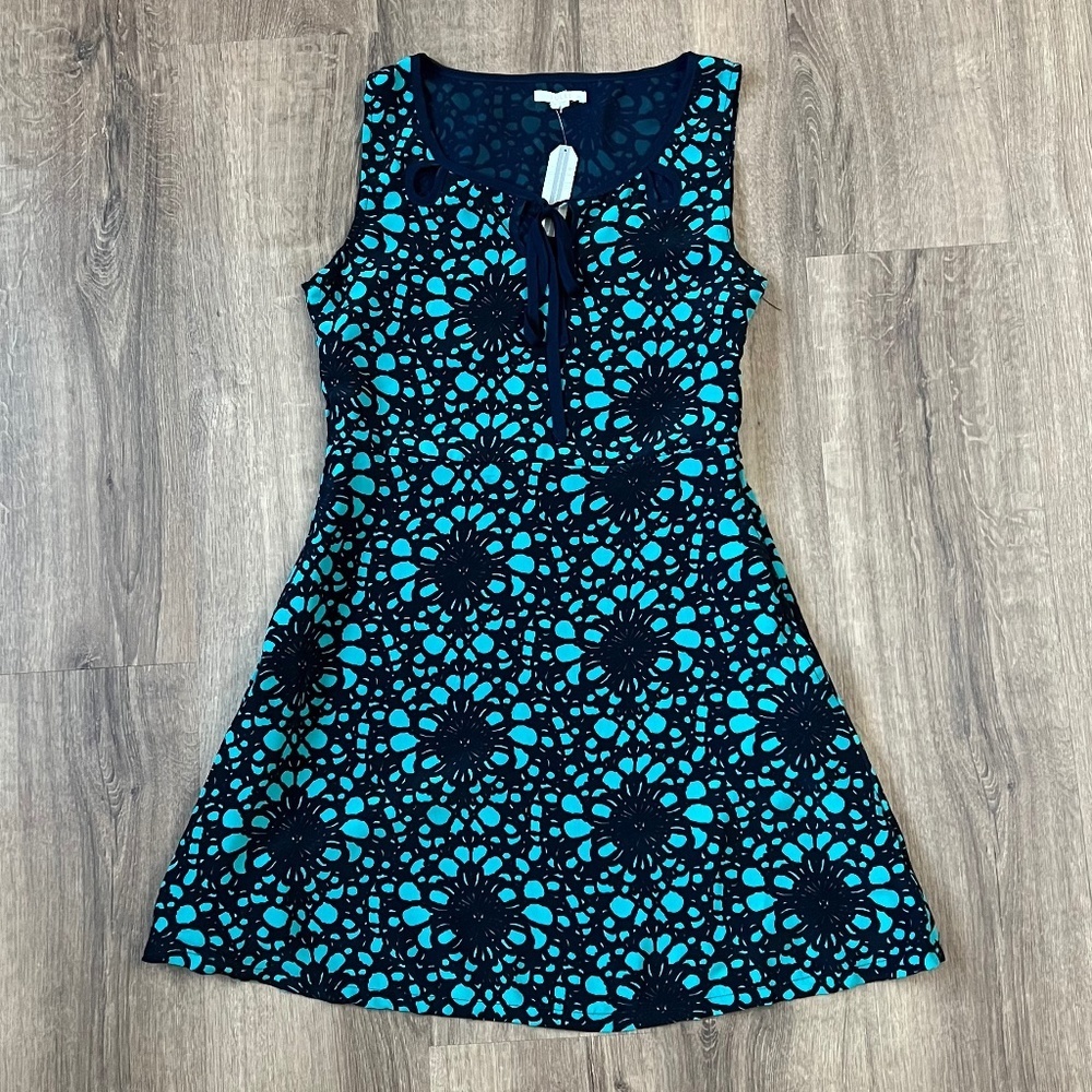 Tulle Dark Floral Pattern Dress